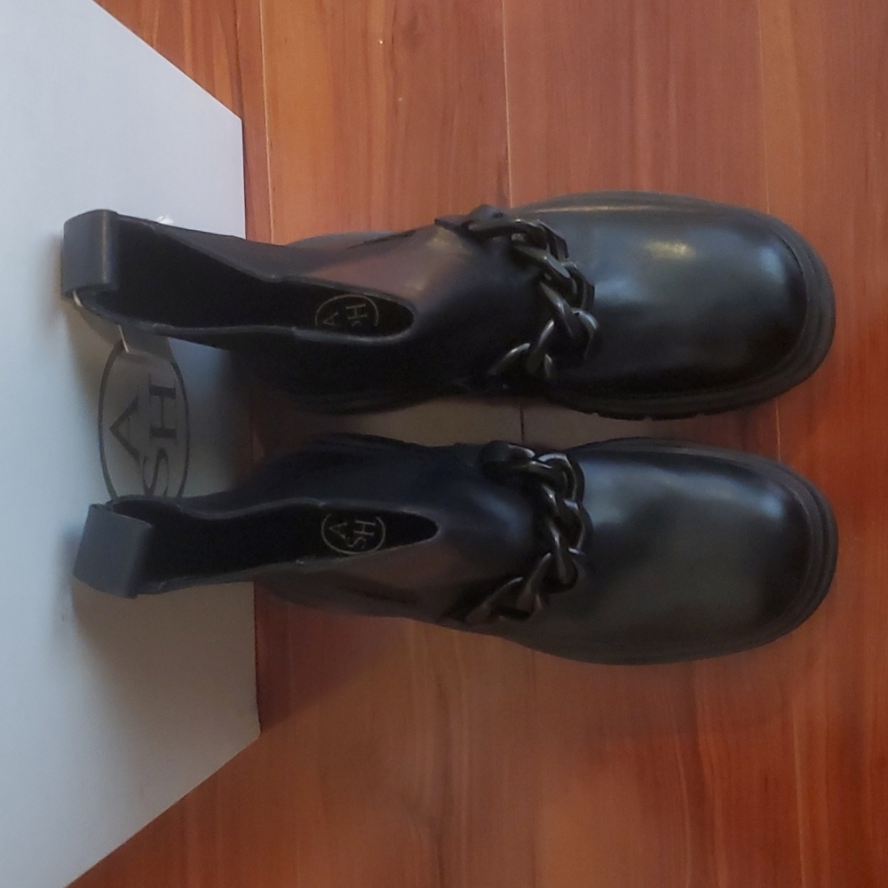Ash Squall Chain Chelsea Boot Black Womens NIB Size 9 - Picture 8 of 14